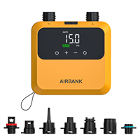 Pompe électrique pour paddle board 20 PSI rechargeable 4500 mAh, pompe SUP à double étage de gonflage et dégonflage, adaptée pour SUP, kayak, surf, kitesurf