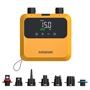 Pompe électrique pour paddle board 20 PSI rechargeable 4500 mAh, pompe <span class=keywords><strong>SUP</strong></span> à double étage de gonflage et dégonflage, adaptée pour <span class=keywords><strong>SUP</strong></span>, kayak, surf, kitesurf - Product Image 1