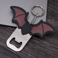 Ouvre-bouteille en forme de chauve-souris en cuir PU, ouvre-bière créatif, tire-bouchon de bar, tire-bouchon pratique et mignon, accessoires de camping