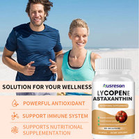 Ausreson OEM Astaxanthine Lycopène en vrac Produits éclaircissants pour la peau Supplément antioxydant Capsules d'Astaxanthine Lycopène 12 mg 24 mg