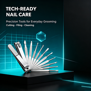 <b>Nail</b> Clipper Manicure Set Stainless Steel Pedicure Grooming <b>Kit</b> For Fingernail Toenail Care - Product Image 1
