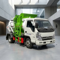 Nouveau camion de collecte des déchets alimentaires à chargement latéral Diesel, étanche, pour usage municipal