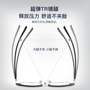 Monture de lunettes rectangulaire pour homme EveWear 19673 58-19-148, légère, monture complète, verres en acrylique, origine Danyang - Product Image 5