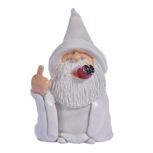 Factory Outlet Creative Garden Gnome Barba blanca Fumar Decoración de jardín al aire libre Adornos Estatua de <span class=keywords><strong>gnom</strong></span> Escultura de elfo sin rostro - Product Image 5