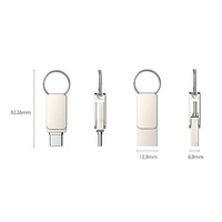 Flashdisk USB Type C OTG 3.0 16GB 32GB 8GB 64GB 128GB Metal Mini Flash Drive 4GB 8GB USB Flash Disk 2.0 Metal USB C Pendrive