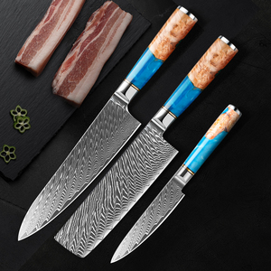 Bộ dao bếp Damascus 67 lớp cán nhựa IOKO, dao chặt thịt, dao thái, dao Damascus - Product Image 4