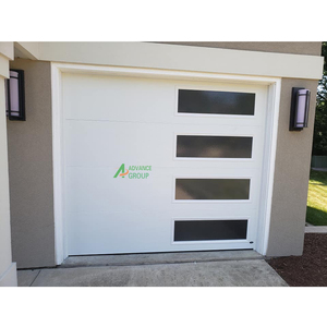 Nouvelles portes de <span class=keywords><strong>garage</strong></span> sectionnelles modernes américaines en acier galvanisé, isolées, 9x7, avec panneau coulissant en verre – <span class=keywords><strong>Prix</strong></span> - Product Image 1