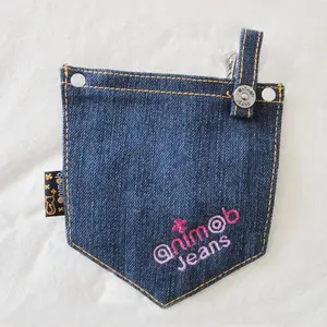 Ví Đựng Tiền Xu Quần Bò Có Túi Chất Liệu Vải Denim