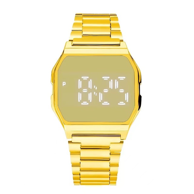 2025 Manufacturers Directly Supply Metal Stainless Steel Band LED Watch square Women Men Children Fashion Electronic Watch