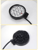 4.5 pouces LED inondation 36W feux de travail 12 pièces 6500K cosses tout-terrain pour camions ATV SUV UTV-12v-60v accessoires de lumière de voiture