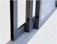 Fenêtre coulissante en alliage d'aluminium sur mesure Foshan, design moderne, insonorisée et économe en énergie pour cuisine, hôtel, villa