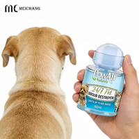Flacon roll-on transparent en PETG de 60 ml pour l'aromathérapie des animaux, soins désodorisants, huiles parfumées et emballage de produits de toilettage