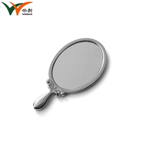 Hot Sell Exquisite <b>Small</b> Oval Epoxy Sticker Metal Portable Makeup <b>Mirror</b> with Handle - Product Image 3