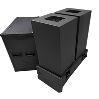 Caisson de basses passif de 12 pouces, système audio professionnel, assorti à un haut-parleur colonne pour salle de banquet, scène, événement, système sonore