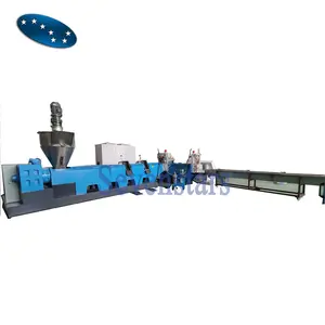 Force feeder plastic scrap flakes extruder granulator pelletizing machine for extruder recycling line