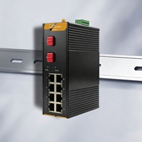 Switch industriel géré SH LINK 10 ports 8 PoE+ VLAN QoS SNMP LACP 30W/Port 20Gbps Full-Duplex/Half-Duplex pour la sécurité des parkings