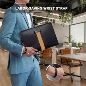 13 Inch Lockable Water Proof Fire <b>Safe</b> Closure Office Home <b>Large</b> Storage Case File Organizer Fireproof Document Bag With Lock - Product Image 6