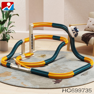 Конструктор «Гоночная трасса» 360° с 12 элементами, пластиковые блоки из АБС-пластика, развивающая игрушка для детей - Product Image 6