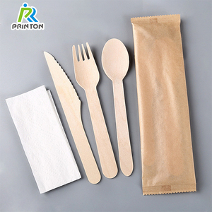 Ensemble de couverts jetables 72 pièces <span class=keywords><strong>Assiette</strong></span> <span class=keywords><strong>en</strong></span> <span class=keywords><strong>bois</strong></span> <span class=keywords><strong>et</strong></span> cuillère couteau fourchette - Product Image 1