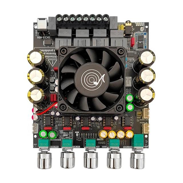 2.1 Channel BT Power Amplifier Board 200W+200W+400W QCC3034+PCM5102+TPA3223+NE5532 Chips for Music Enthusiasts
