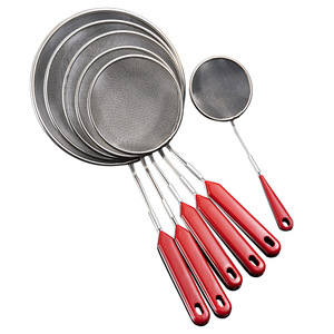 Factory direct wholesale stainless steel oil scoop, filter screen, slotted spoon, oil ladle, fine <b>mesh</b> ladle, oil <b>strainer</b> - Product Image 2