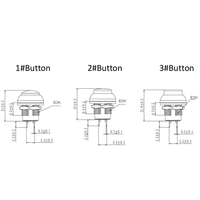 TOOWEI 12MM 2Pin étanche IP67 interrupteur à bouton-poussoir carré rond à verrouillage momentané
