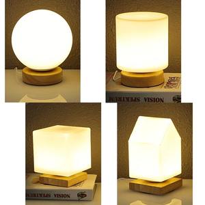 Modern Creative <b>Table</b> Lights Solid Wood Led Desk Lamps for Living Room Bedroom Bedside Indoor Lighting Fixture Decoration - Product Image 2