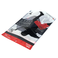 Sacs refermables personnalisés pour l'emballage de shorts de compression pour hommes, pochettes à fermeture éclair imprimées sur mesure, matériau de qualité alimentaire, couleurs personnalisées