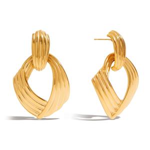 Pendientes <span class=keywords><strong>de</strong></span> Acero Inoxidable con Baño <span class=keywords><strong>de</strong></span> Oro <span class=keywords><strong>de</strong></span> 18k, Hipoalergénicos, Resistentes al Agua, Joyería <span class=keywords><strong>de</strong></span> Moda para Mujer, Regalo para el Día <span class=keywords><strong>de</strong></span> San Valentín - Product Image 3