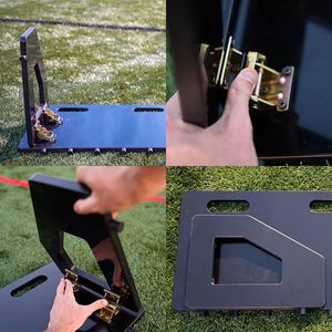 ZSPE Pannello da Rimbalzo per Calcio ad Angolo Regolabile Attrezzatura Muro per Passaggi per Sviluppo Abilità dei Calciatori - Product Image 5