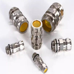Ex đôi chống cháy nổ nén Cable gland M32 M20 M25 chống thấm nước IP66 thép không gỉ chống cháy nổ bọc thép doanh - Product Image 2