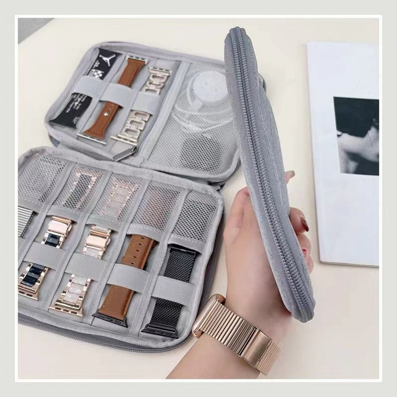 Лидер продаж 2023, сумка для хранения ремешков для часов, нейлоновая сумка-Органайзер для ремешков для часов, дорожная сумка для упаковки ремешков для часов
