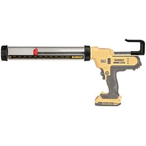 Pistolet à calfeutrer sans fil Dewalt, alimenté par batterie, qualité professionnelle, support de cartouche transparent - Product Image 1