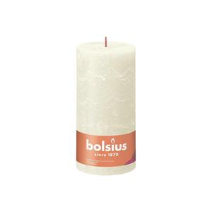 Bolsius Stumpenkerze Rustiko Shine 20x10cm weiche Perle - Product Image 1