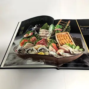 Hotpot personalizado para churrasco, restaurante, restaurante, hotel, design e impressão de livros à la carte, menu de alta qualidade, comida ocidental, capa dura