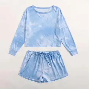 OEM High Quality Fashion Beautiful Kids Clothes Tie Dye Clothing for Girls