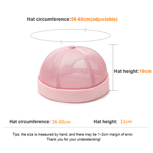 Novedad de verano, sombrero de Hip Hop ajustable de Color sólido de malla transpirable de poliéster 100% para mujeres y hombres, moda Lisa Sin borde BSCI - Product Image 2