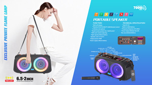 Haut-parleurs passifs professionnels multifonction 6.5 pouces famille karaoké chariot haut-parleur Home cinéma Subwoofer système sans fil - Product Image 2