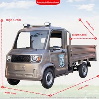 Nouveau modèle de camionnette électrique robuste 4x2 à quatre roues, capacité de 1 à 10 tonnes, norme d'émission Euro 1, fourgonnette compacte à simple cabine, livraison express