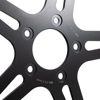 Disque de frein flottant surdimensionné en acier inoxydable ZCLH 15 pouces pour Touring 2000-2013, Sportster 2006-2023, Softail 2000-UP, Dyna