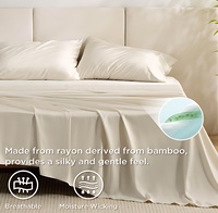 Parures de lit de luxe 100 % bambou, écologiques et rafraîchissantes, pour lits King et Queen, style moderne pour hôtels