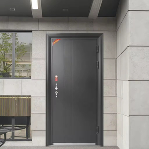 Hiện đại sang trọng đôi phía trước lối vào cửa cho biệt thự thanh lịch với thép xử lý cho ngoài trời hoặc bên ngoài sử dụng - Product Image 6