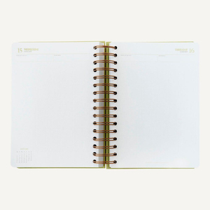 Agenda Académica, Cuaderno Espiral, Planificador Diario y <span class=keywords><strong>Semanal</strong></span>, Tapa Dura Verde Salvia, Diario Motivacional, <span class=keywords><strong>Organizador</strong></span> con Espiral Dorado Rosa - Product Image 4