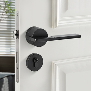 <span class=keywords><strong>Promotion</strong></span> Usine : Poignée de Porte de Luxe en Alliage de Zinc, Ensemble de Serrures Modernes Simples pour Bureau, Maison, Villa, Hôtel – Quincaillerie Décorative - Product Image 4