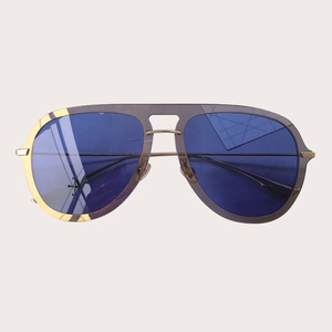 Caliente de ojo de gato gafas de sol hombres mujeres superior plano espejo de lujo gafas de sol para las mujeres de la marca de - Product Image 1