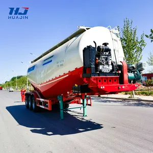 새로운 3 차축 40 톤 50 톤 벌크 시멘트 탱크 플라이 애쉬 시멘트 벌커 사일로 유조선 공압 세미 트럭 트레일러 판매"