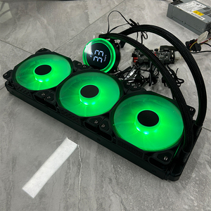 New 360 AIO Cooler Temperature Display Dual Pump High Efficiency Water Cooler Gaming Pc Case ARGB <b>Fan</b> for CPU Cooling - Product Image 5