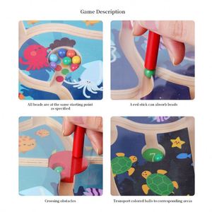 Montessori giáo dục bằng gỗ đồ chơi động vật Mê Cung Mê Cung Bảng câu đố đồ chơi cho trẻ em - Product Image 4