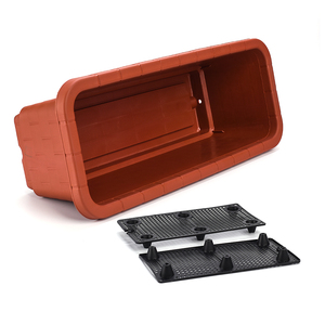 Jardinière rectangulaire pour l'extérieur Pots de pépinière d'herbes pour la <span class=keywords><strong>maison</strong></span> et le jardin. - Product Image 4