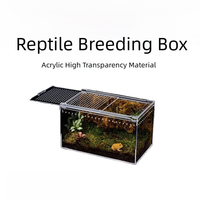 ART Luxe Personnalisé Magnétique Clair Tarentule Acrylique Boîtier Respirant Araignée Insecte Crête Gecko Reptile Présentoir